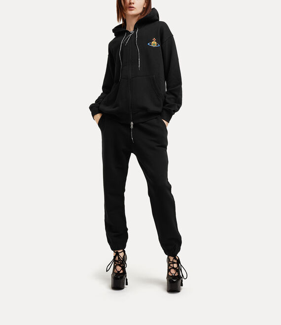 Vivienne Westwood Rugged Zip Hoodie in BLACK